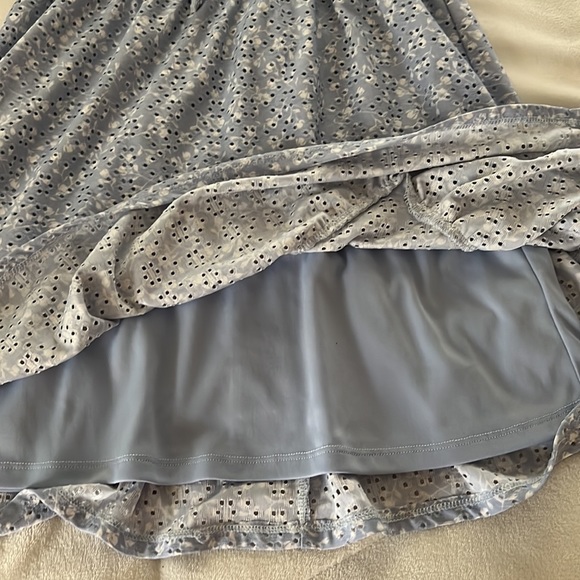 Blue Floral Tween Dress - Picture 3 of 3